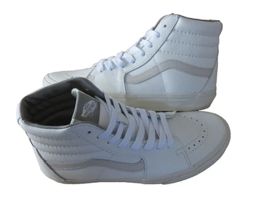 Zapatos para mujer Vans Sk8-Hi de cuero premium tambor de lluvia a rayas talla 8,5 nuevos en caja Foto 1 de 4