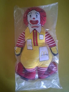 1984 Ronald McDonald Fabric Plush Doll 12 in Stuffed Toy NEW in Package - Picture 1 of 6