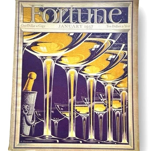 Fortune Magazine January 1937 Art Deco Cover Antonio Petruccelli - Edward Hopper - Picture 1 of 24