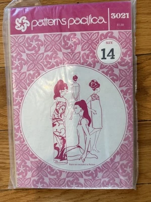 Patterns Pacifica 3021 Size 14 Vintage Dress Pattern Uncut - Image 1 of 4