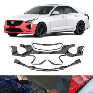 20-24 Cadillac CT4-V/ Sport Pre-Cut Front Bumper Paint Protection Clear Film PPF - Picture 1 of 6