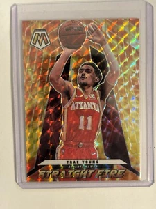 2021-22 Panini Mosaic TRAE YOUNG Straight Fire Prizm #1 Atlanta Hawks SP - Picture 1 of 2
