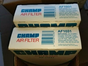 AIR FILTER BY CHAMP AF1031 ( YOUR GET 2 AIR FILTERS ) FREE SHIPPING - Picture 1 of 2