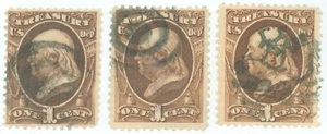 Scott #O72 1¢ TREASURY DEPT OFFICIALS, Different Fancy Cancels, Bullseye & More! - Picture 1 of 1