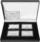 4pcs lot Us 1899-1901 Dollars Challenge Gold Bar Coin Holder America Collectable