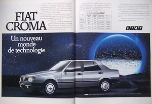 PUBLICITÉ DE PRESSE 1986 FIAT CROMAUN MONDE DE TECHNOLOGIE - ADVERTISING - Imagen 1 de 1