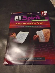Jacquard Spirit Body Art Transfer Paper only 8 pg 8.375" x 11.875" Henna & Jagua - Picture 1 of 10