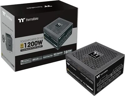Thermaltake 650W-1200W Toughpower GF A3 ATX 3.0 PSU 80+ Gold PCIe 5 Gen PSU - Image 1 of 4