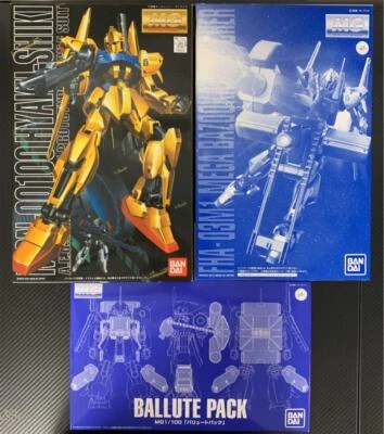 Bandai MSN-00100 HYAKU-SHIKI&Ballute Pack&Mega Bazooka Launcher Set - Image 1 of 4
