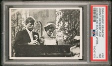 1964 Topps John F. Kennedy #60 Wedding At Newport Jackie JFK PSA 7 Tough Grade 