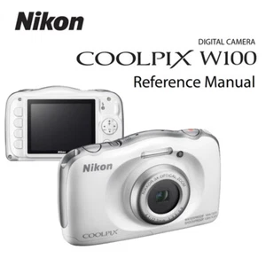Nikon Coolpix W100 WHITE 13.2MP Water/shockproof 3X OpticalZoom WiFI Digital Cam - Picture 1 of 7