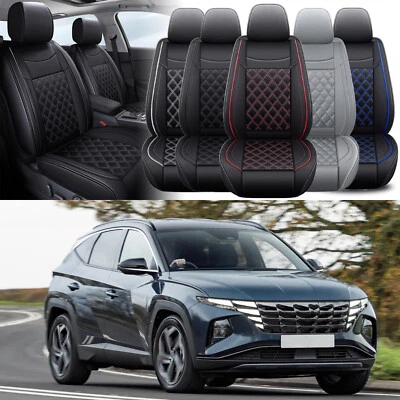 For Hyundai Tucson Full Set Car Seat Cover Front + Rear Cushion Deluxe Leather - Image 1 of 4