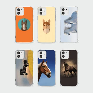 CASE FOR IPHONE 15 14 13 12 11 SE 8 SHOCKPROOF PHONE COVER HORSE MUSTANG WILD - Picture 1 of 26