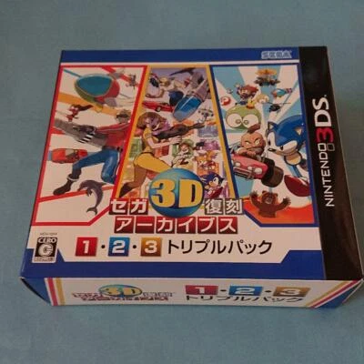 Nintendo 3DS Sega 3D Classics Collection 1 2 3 Triple Pack Archives Game Japan - Image 1 of 4