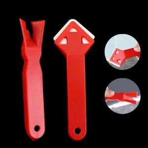 2PCS Hand Tool Silicone Scraper 2In1 Glue Remover Scraper Floor Joints Cleaning - Picture 1 of 12