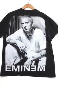 Eminem Graphic Bootleg Tee Black 100% Cotton Large Vintage Style 1980 Oldschool - Picture 1 of 13