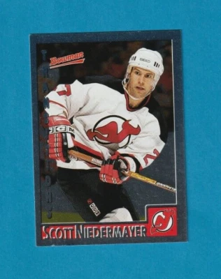 1995-96 Bowman Hockey ALL-FOIL parallel # 64 Scott Niedermayer NEW JERSEY DEVILS - Image 1 of 2