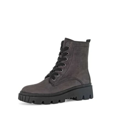 Gabor Shoes Biker Boots - Grau Leder