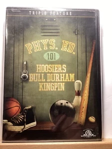 Phys. Ed 101: (DVD, 2009 - 3 Movies - Fullscreen) Hoosiers/Bull Durham/Kingpin - Picture 1 of 2