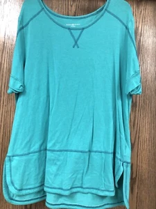 Blouse By “Karen Scott Sport” XL Teal Color - Picture 1 of 7