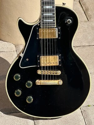 Gibson Les Paul Custom Lite 1980 ultra rara 1-off negra cuerpo delgado ¡y "izquierda"! Foto 1 de 4