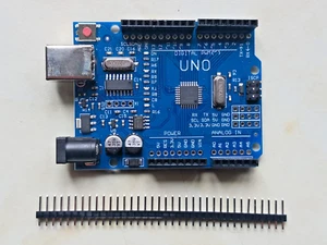 Placa Microcontroladora Uno R3 Atmel ATMega328P CH340 USB Compatible con Arduino - Imagen 1 de 4