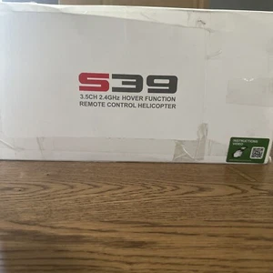 Syma S39 Black Red 3.5 Channel 2.4 GHz Hover Remote Control Helicopter Open Box - Picture 1 of 1