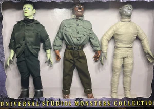 1997 Kenner UNIVERSAL STUDIOS MONSTERS COLLECTION Frankenstein - Wolf Man -Mummy - Picture 1 of 11