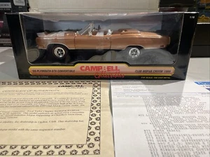 1 di 2800 1:18 ERTL "CAMPBELL COLLECTIBLES" 1969 PLYMOUTH GTX CONVERTIBILE Bello - Foto 1 di 12