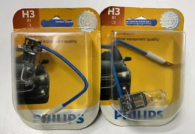 (2) Bombilla antiniebla estándar Philips H3B1 H3 Foto 1 de 3