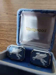 Vintage WEDGEWOOD Inghilterra argento & EXXON GAS PEGASUS CAVALLO VOLANTE NUOVO - Foto 1 di 3