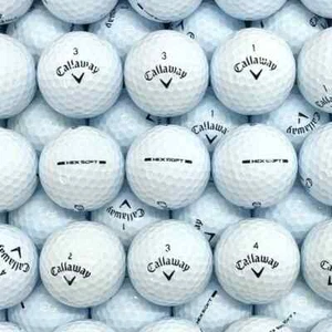 50 Callaway Used Golf Balls Hex Soft AAAAA 5A Free Shipping Bulk Deal - Picture 1 of 7