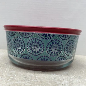 Pyrex 7 Cup Storage Aqua w/Berry lid - Picture 1 of 6