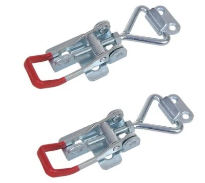 2x Spannverschluss 115-125mm + Halter Exzenterverschluss Anhänger Kistenverschl. - Bild 1 von 4