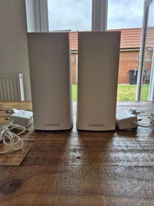 Linksys Velop MX4200 AX4200 Tri-Band Mesh WiFi 6 Router - MX4200 UK (x2) - Afbeelding 1 van 5