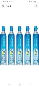 60L Sodastream Spare Gas Cylinder Refill Soda Stream Maker Beverage 5pack - Picture 1 of 2