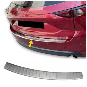 Per MAZDA CX-5 II 2017-SU Cromato Protezione Paraurti (Spazzolato) ACCIAIO - Imagen 1 de 9