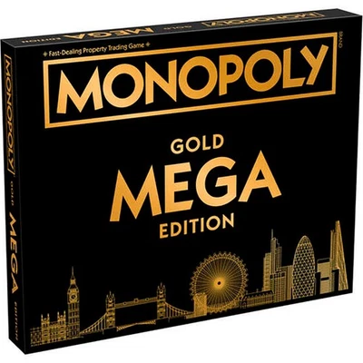 Winning Moves MONOPOLY – Mega Gold Edition (Englisch UK) [GEBRAUCHT] - Bild 1 von 4