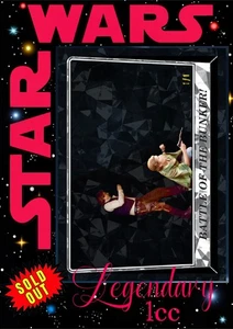 Star Wars Kartenhändler Han Solo Prinzessin Leia Black Black Onyx Legendary Card 1cc - Bild 1 von 13