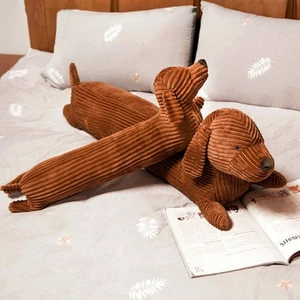 Christmas Gift Short-legged Dachshund Dog Plush Doll Home Decor Pillow Cushion - Picture 1 of 9