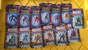 Marvel &Spider-Man Poseable Diecast Toy Biz 3 Inch Figures Lot Of 13 - Picture 1 of 18