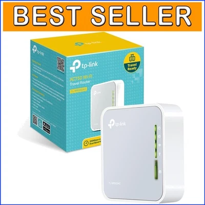 Compact AC750 Nano Router - Wireless Hotspot & Range Extender for Travelers - Image 1 of 4