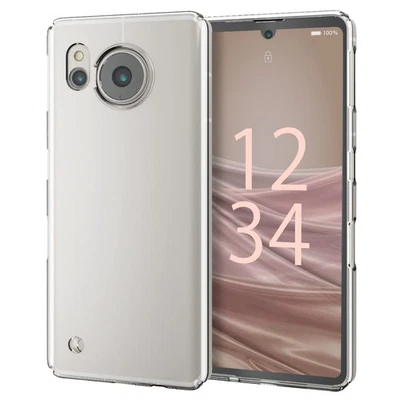 AQUOS sense7 [SH-53C | SHG10] Estuche rígido ultrafino 1 mm capa dura UV transparente Foto 1 de 4