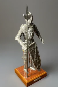 Medieval KNIGHT TOLEDO Sculpture Mounted Authentic Armor Spain 10" Statuette - Picture 1 of 24