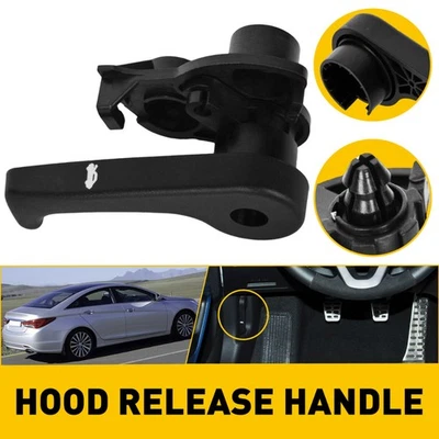 Hood Latch Release Fits Handle for 2011-2019 Hyundai Sonata 2011-2016 Kia Optima - Image 1 of 4