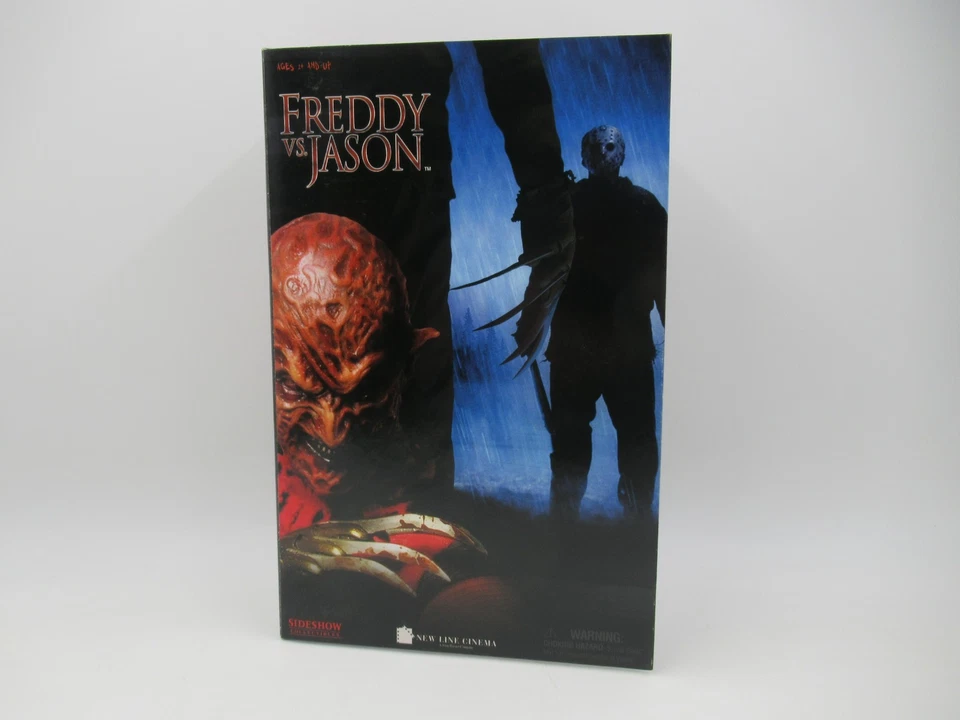 2004 Sideshow Collectibles Freddy VS Jason Krueger 12" Figure Set of 2x Horror