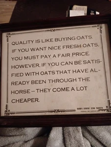 Framed Funny Quote - Picture 1 of 1