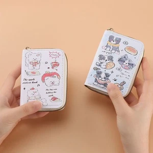 Linda Cartera Corta Cachorro Niñas Compacta Dibujos Animados Tarjeta Bolso Mujeres - Imagen 1 de 11