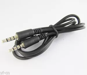 1 set 1M/3.3Ft 3.5mm Male to Male 4 way 3 ring 4 pole TRRS AV cable - Picture 1 of 3