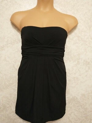 Wishes Wishes Wishes Black Strapless Dress With Front Pockets. Size Small - Image 1 of 4